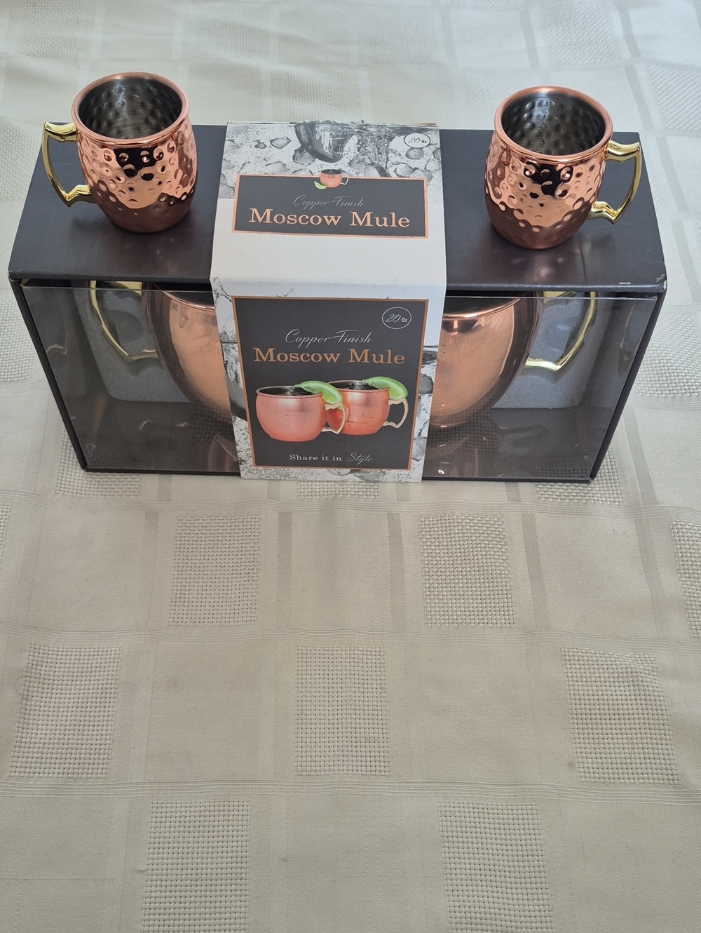 Copper-Finish Moscow Mule 4 Mug Set - Copper